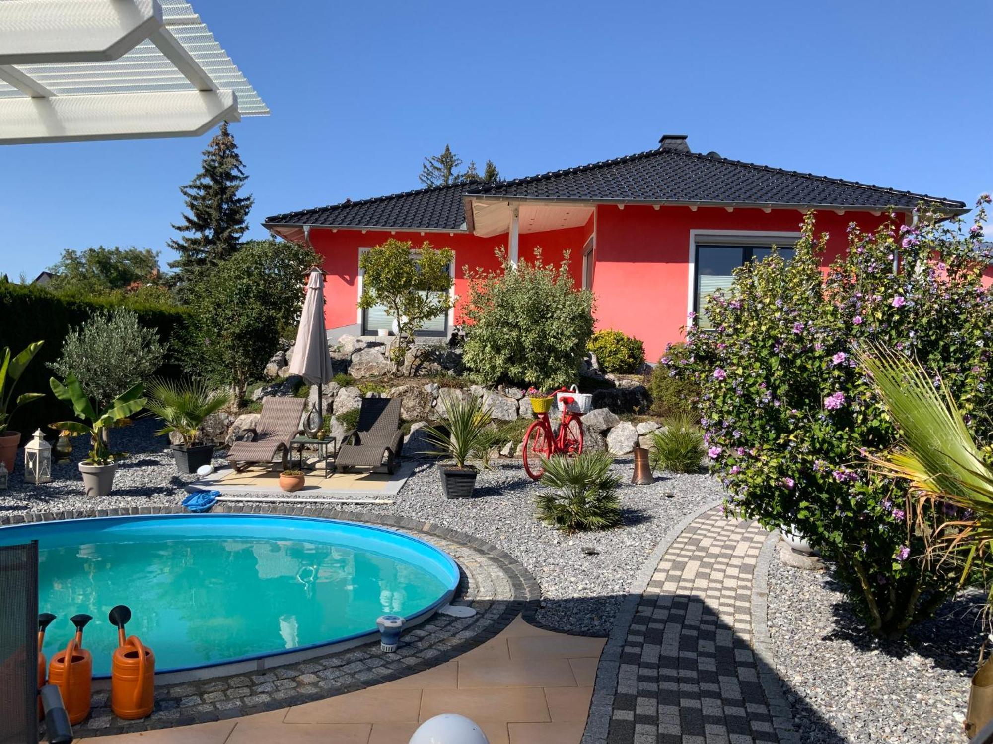 Ferienhaus Luebke, Gartenblick Mühlhausen Eksteriør bilde